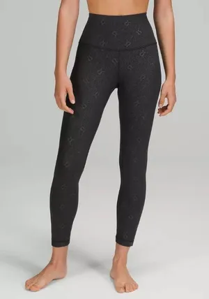 Lululemon Print Leggings Black thumbnail 1