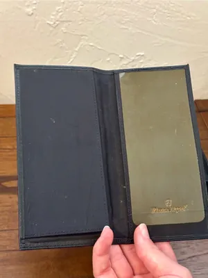 Vintage Leather Clutch Wallet with Insert thumbnail 2