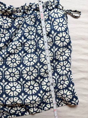 Roller Rabbit x Target L Daisy Floral Navy Side Tie Cotton Shorts thumbnail 8