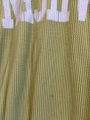BUCKETLIST Nashville Sweatshirt Size Large Pullover Sweater Ribbed in lime thumbnail 5