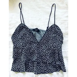 Vici Daira Floral Babydoll Crop Top thumbnail 8