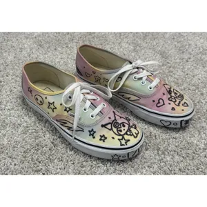 VANS Custom San Rio Kuromi My Melody Rainbow Tie Dye Low Top Skate Shoes Size 7 thumbnail 2