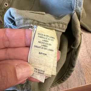 Lucky Brand Jacket Womens Small Army Green Utility Military Pockets Full Zip thumbnail 5