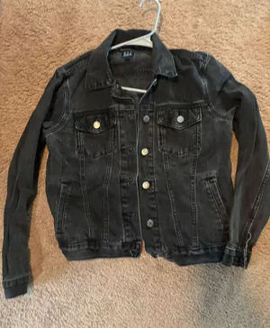 Gap black denim jacket thumbnail 1