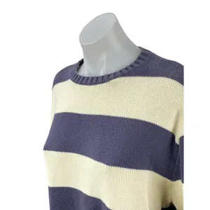 Brandy Melville Brianna Striped Crew Neck Long Sleeve Sweatshirt Sweater Top L thumbnail 2