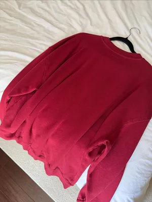 Anine Bing burgundy red miles sweatshirt size small thumbnail 6