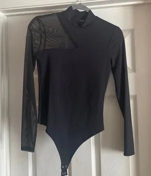 Abercrombie Soft AF Collection Black Bodysuit. thumbnail 1
