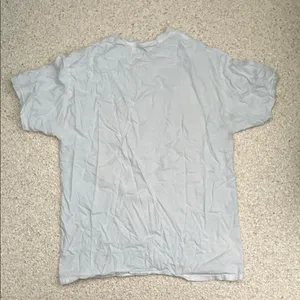 Trendy pale blue 'Send Memes' Graphic Tee White thumbnail 3