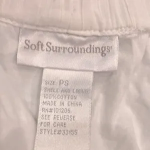 Soft surroundings white skirt size petite small thumbnail 4