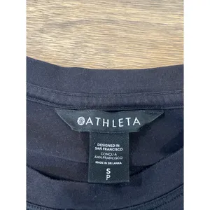 Athleta Top Black Sleeveless Activewear Size S thumbnail 3