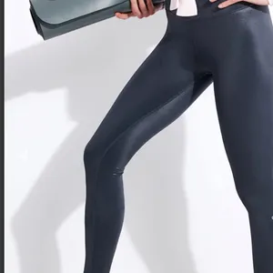 Alo Yoga High-Waist Shine‎ Legging in Anthracite Shine nwot thumbnail 4
