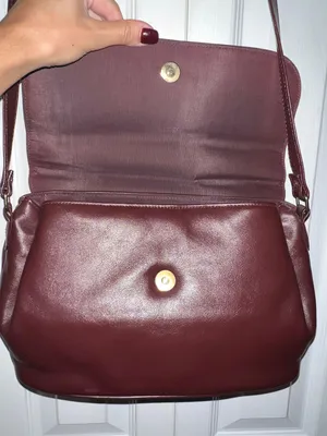 Etienne Aigner Burgandy Leather handbag thumbnail 3