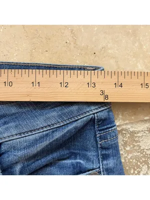 Paige High Rise Bell Canyon Denim Jeans Flare Fray Women's Size 27 31" Inseam thumbnail 6