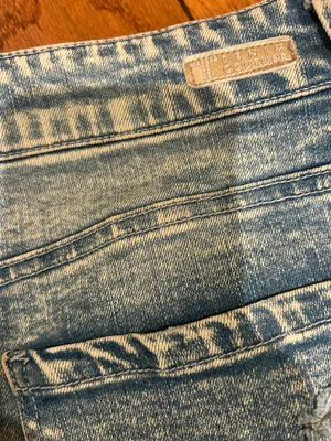 Tinseltown Crossover-Waist frayed hem Ripped Embellished Denim mini Skirt, 11 thumbnail 17
