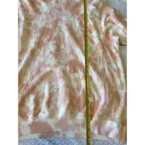 Aerie Oversized Tie Dye Everyday Hoodie Sweatshirt Womens S Pink‎ Orange thumbnail 6