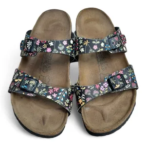 Birkenstock Birkis Double Strap Floral Sandal Size 9 Made In Germany thumbnail 2