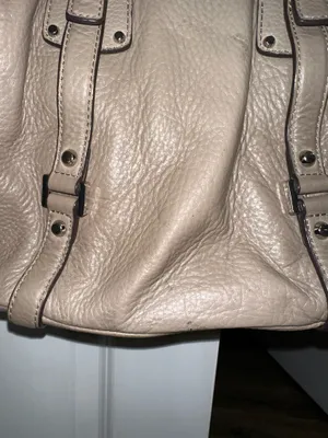 Michael Kors Bedford Medium Belted Leather Satchel – Taupe / Dark Khaki thumbnail 4