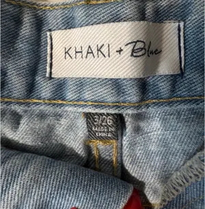 Khaki x Blue Denim Shorts Size 26 thumbnail 3