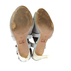 Joe's Jeans Women's Mesh Peep Toe Cross Strap Buckle Heel Sandal Size‎ 9M thumbnail 7