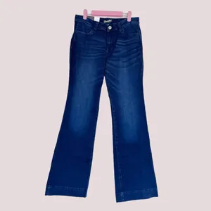 NWT Wrangler Women's Retro Mae Mid Rise Wide Leg Trouser Jeans - 9/10 x 34 thumbnail 4