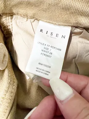 Risen Love You A Latte Mocha High Rise Cargo Wide Leg Jeans New thumbnail 10