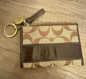 Vintage coach mini skinny coin wallet thumbnail 1