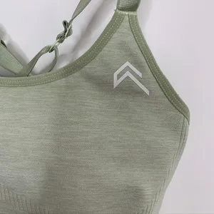 Oner Active Classic Seamless Sports Bra Pistacchio Marl Green Womens Small thumbnail 2