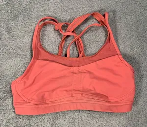 Lululemon athletica stash to dash Coral Sports Bra 8 thumbnail 1