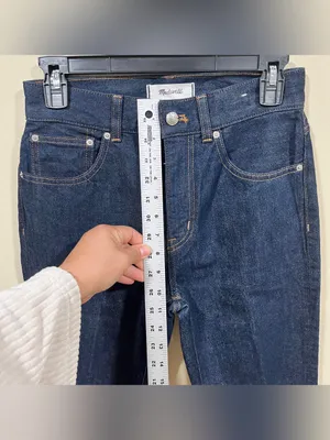 NWT Madewell The Vintage Flare Jean size 25 denim blue dark high rise thumbnail 10