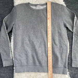 UNDER ARMOUR GREY PULLOVER SWEATSHIRT SPELL OUT GYM ACTIVEWEAR WORKOUT GORPCORE thumbnail 6