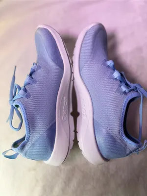 OOFOS Light Blue Knit Slip-On Women's Sneakers thumbnail 8