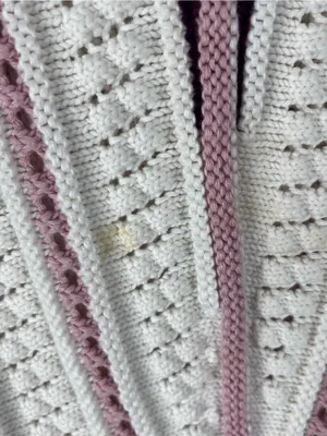 LE LIS 100% Cotton Striped Knit Sweater Vest Medium Preppy Golf Tennis Casual thumbnail 6