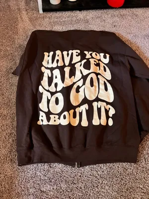 He Would Love First zip up hoodie thumbnail 2
