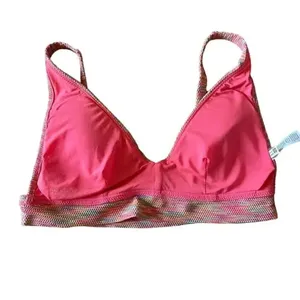 Aerie Rainbow Textured Swimming Padded Scoop Adjustable Straps Bikini Top Size M thumbnail 4