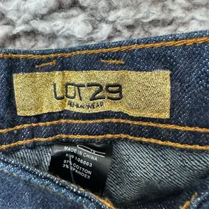 Lot 29 Women's Bootcut Jeans M Blue Dark Wash Graphic Pockets‎ Y2K Grunge Skater thumbnail 5