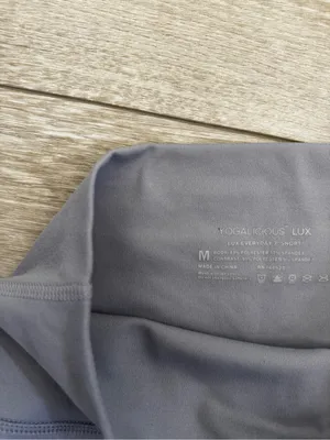 Yogalicious Light Gray High-Waist Biker Shorts thumbnail 5