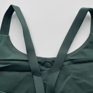 Girlfriend Collective Lou Sports Bra V-Back Green Size XXL NEW thumbnail 6
