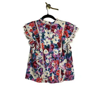 Karlie Floral Ruffle Top Sz. M thumbnail 3