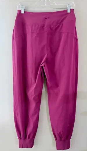 Nike Dri-FIT Bliss Mid Rise 7/8 Joggers Pink Magenta Womens Athletic Pants Med thumbnail 1