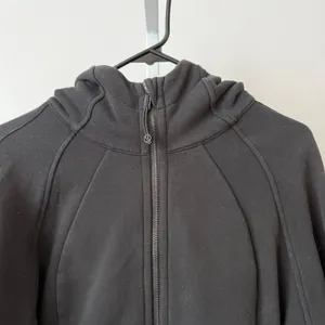 Lululemon Cotton Scuba Oversized Full Zip Hoodie Relaxed Sporty Chic Black M/L thumbnail 2