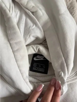 White Nike Hoodie Pullover thumbnail 3