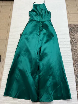 Lulus Broadway Show Emerald Green High-Low Gown Size Small NWT thumbnail 15