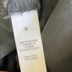 Aerie Charcoal High Waisted Tie-Waist Pants thumbnail 5