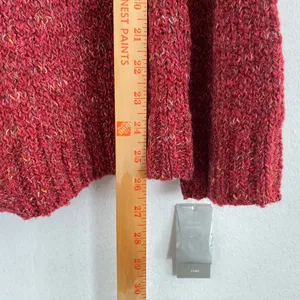 Charter Club Red Knit Cardigan Sweater Womens Size L‎ Wool Blend Button Front thumbnail 12