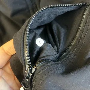 Lululemon Black Forme High Neck Zip Up Jacket w/ Thumb Holes Size 6 thumbnail 14