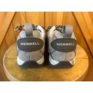Merrell Hiking Shoes 9.5 Elephant/Pink Waterproof Vibram Low Lace Up thumbnail 4