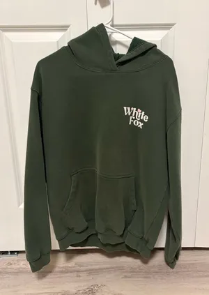 White fox hoodie thumbnail 1
