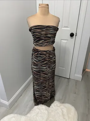 Superdown Gisela Animal Print Maxi Skirt Set thumbnail 4