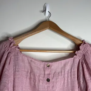 Hutch Anthropologie Azalea Puff Sleeve Blouse Shirt Buttons Cottagecore size XL thumbnail 5