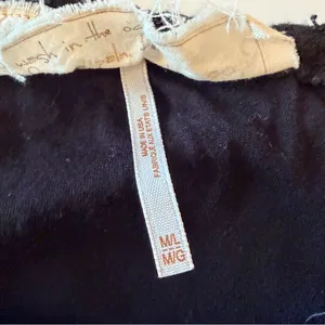 JEN'S PIRATE BOOTY Free People "Bardot" black lace off shoulder mini dress Sz M thumbnail 11